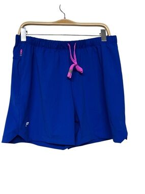 Mens Fabletics One Short Athletic Blue Performance Pink Drawstring